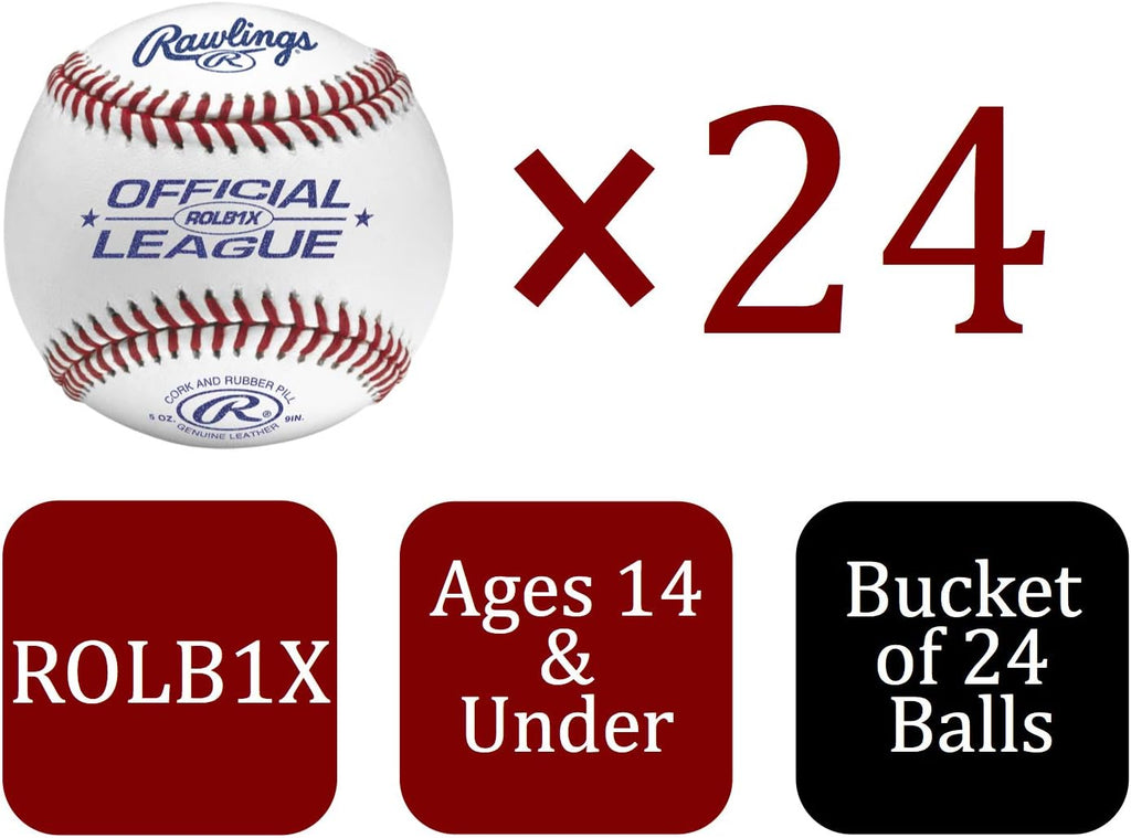 24 Count Official League Competition Grade Baseballs P1853