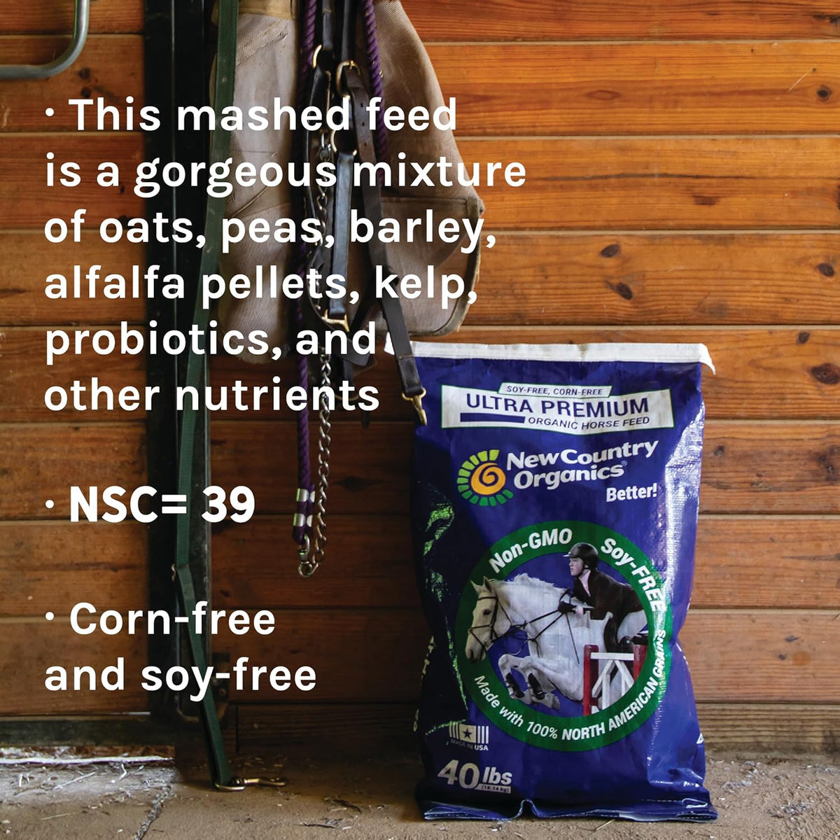40 lbs Certified Organic Horse Feed R285