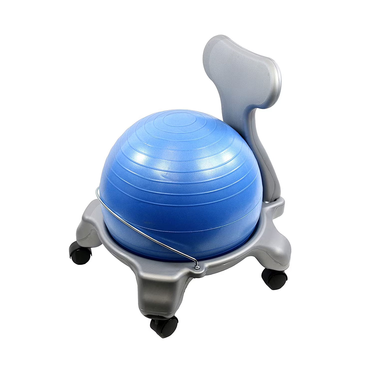 Plastic Mobile Ball Chair with Back J78273