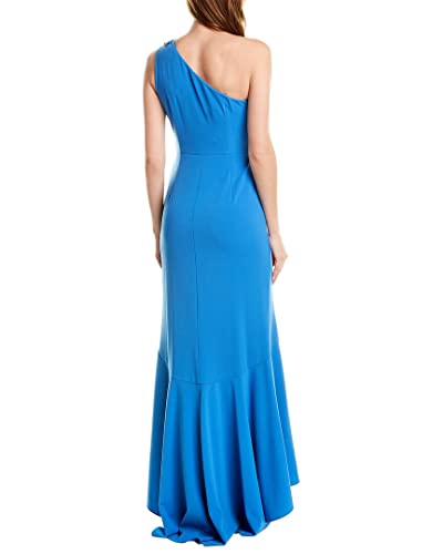 One Shoulder Crepe Gown Z719