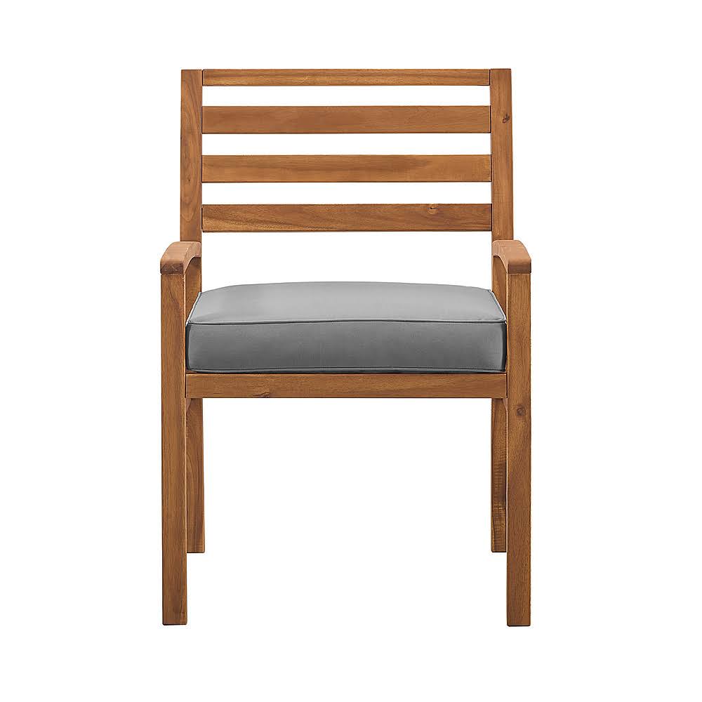 Acacia Wood Patio Chair with Ottoman F567