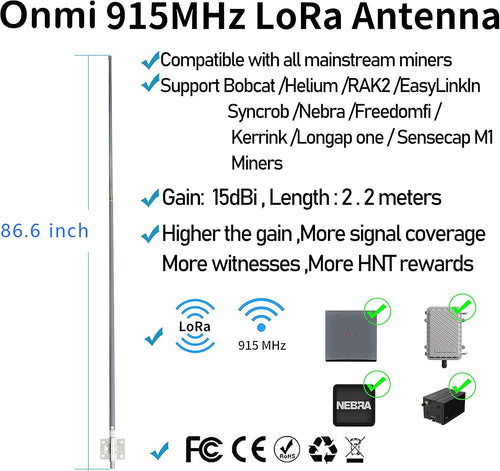 15dbi 915mhz 86inch LoRaWAN Antenna K588