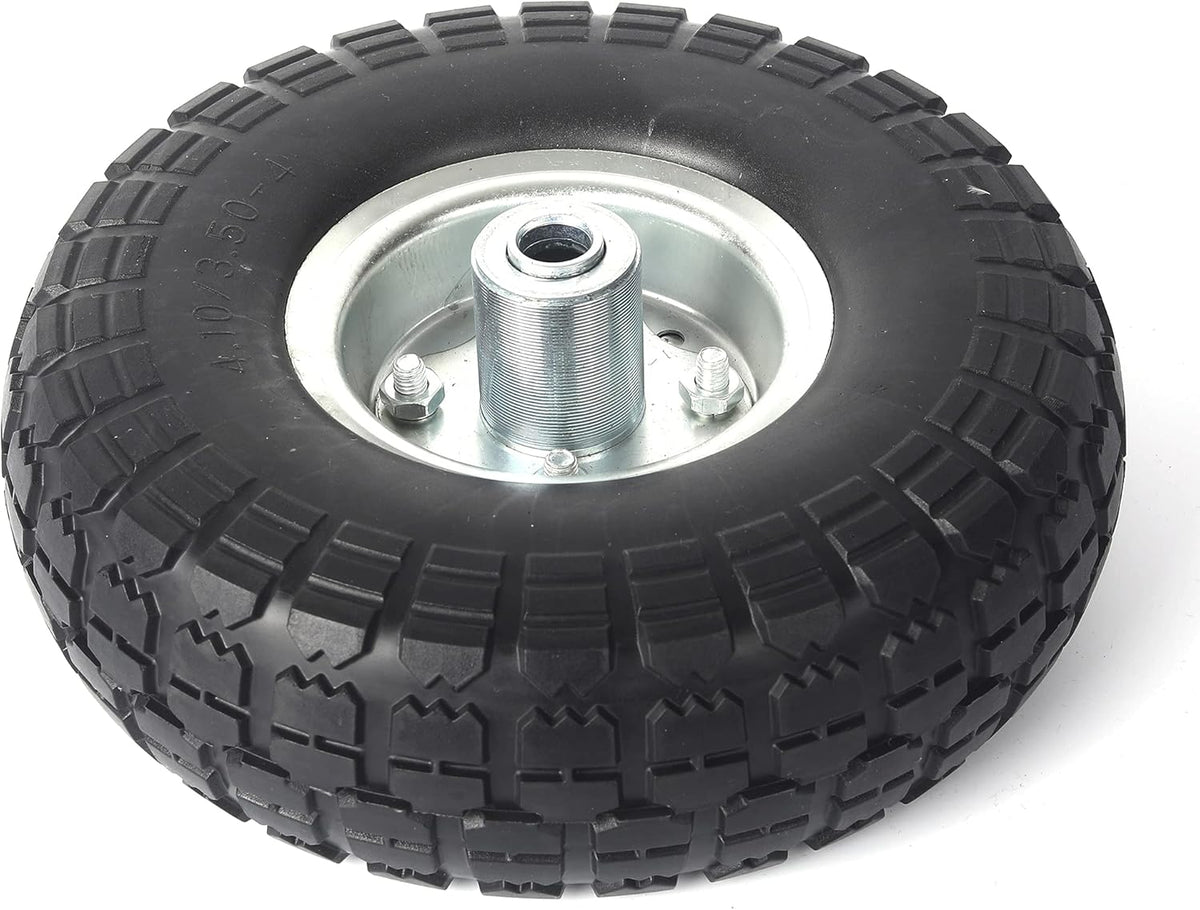 10-Inch Solid Rubber Tires and Wheels 4-Pack D47725