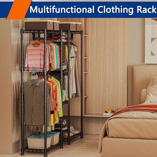 Silver Metal Heavy Duty Wire Garment Rack B13113