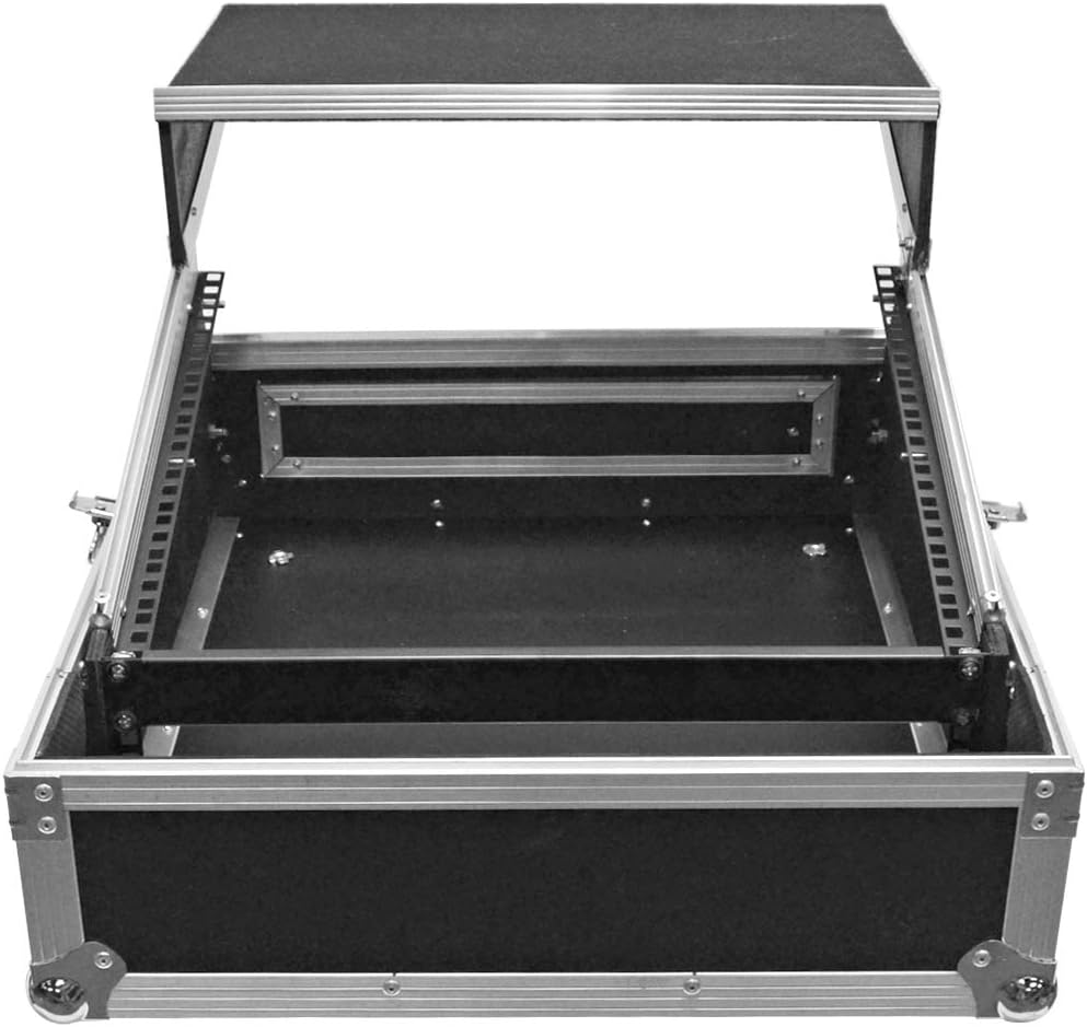 2 Space ATA Rack Case with 10U Mixer Top and Laptop Shelf G55412