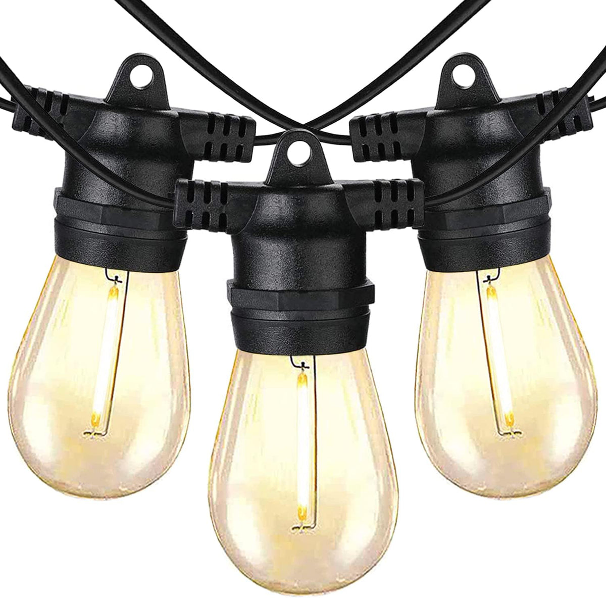 2-Pack 48FT Dimmable Shatterproof Waterproof Outdoor String Lights E312530