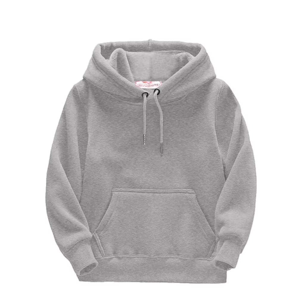 Grey Kids Hooded Pullover Sweatshirt P609