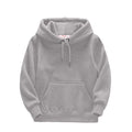 Grey Kids Hooded Pullover Sweatshirt P609