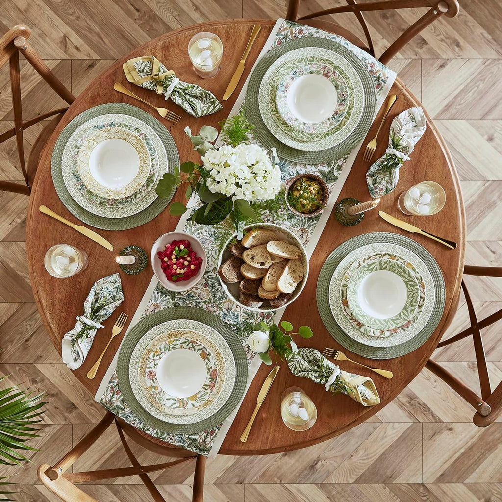 Multicolored Luncheon Plate Set of 4 S8061