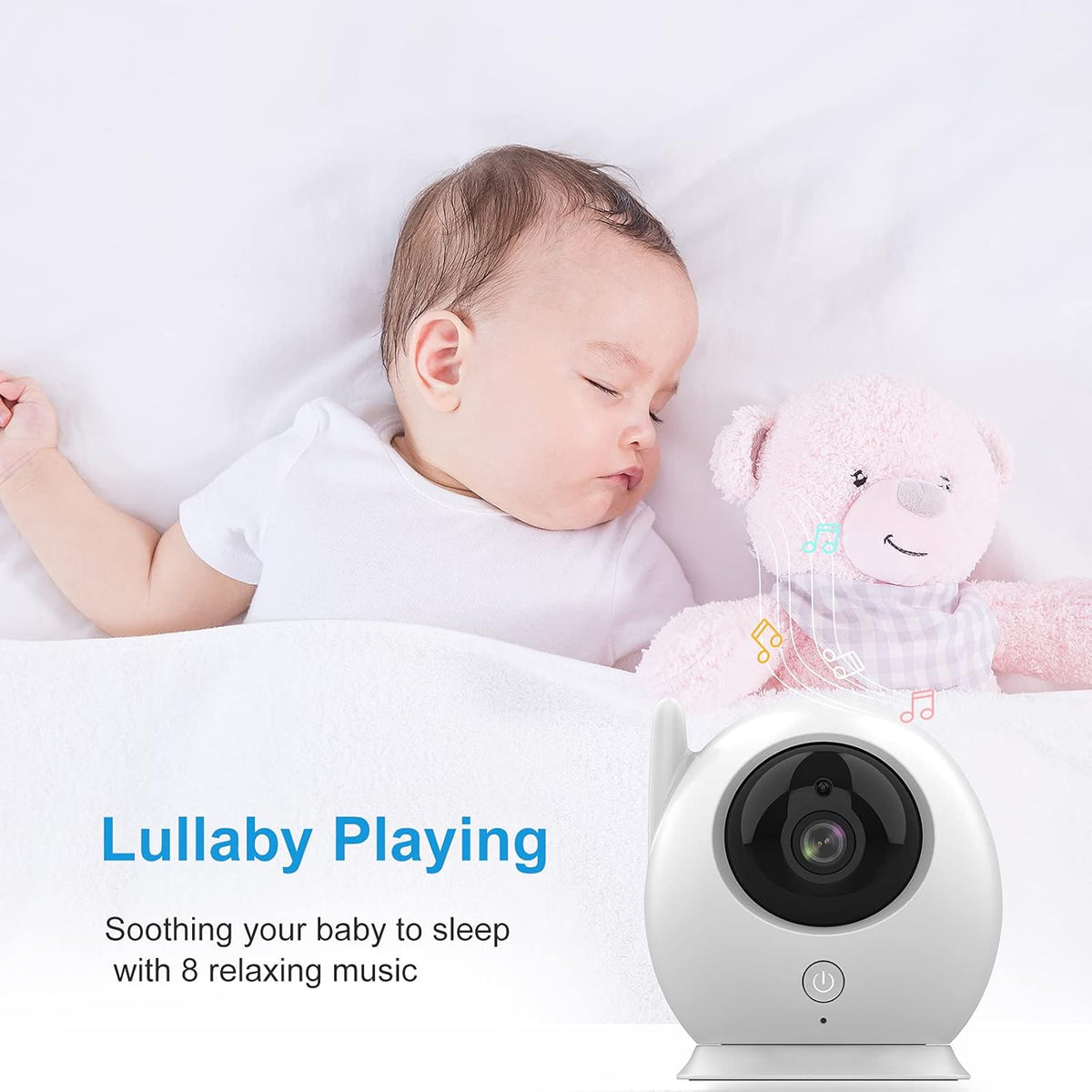 Video Baby Monitor with Camera and Audio, 4.3 Inch LCD Screen P744476