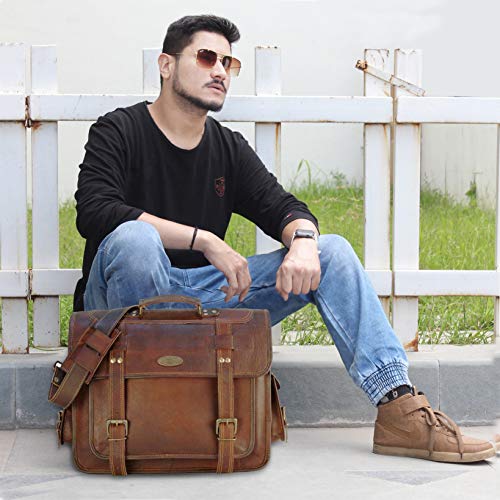 Full Grain Leather Messenger Bag O351