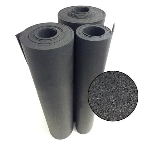 Black 6mm Rubber Flooring Roll U489