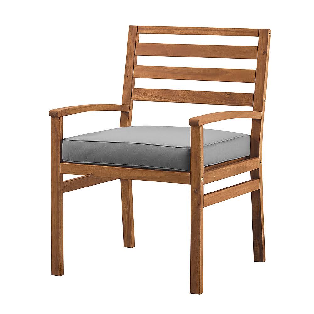 Acacia Wood Patio Chair with Ottoman F567