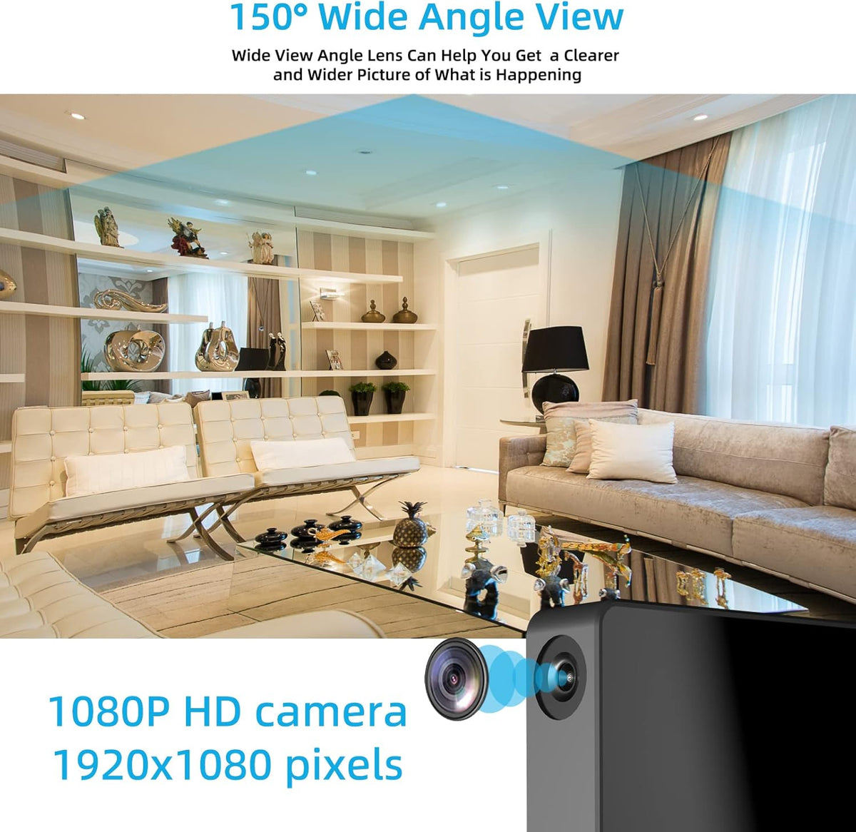 Mini Security WiFi Camera 1080P Wireless Small Home Camera with Motion Detection J3485