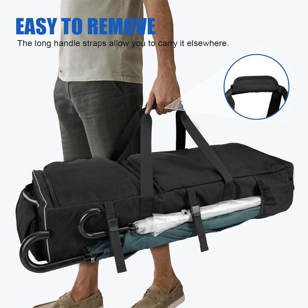 Under Seat Storage Bag with Refrigerated Bag Black F4577