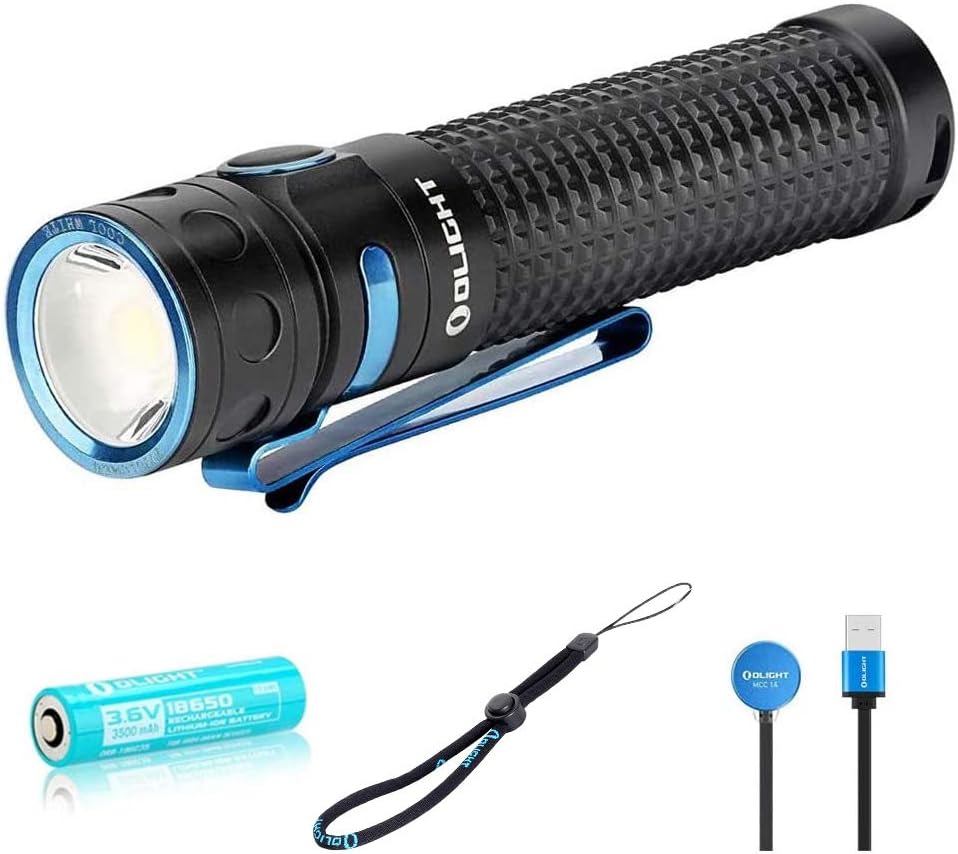 Compact Rechargeable LED Flashlight with 3500mAh 18650 Battery P8229