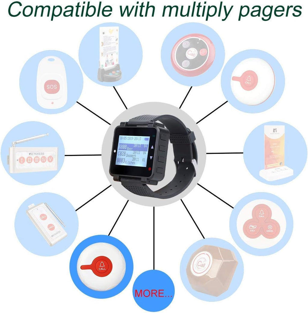 Wireless Caregiver Pager with 2 SOS Call Buttons L4040