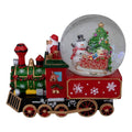 Green and Red Christmas Train Snow Globe F67589
