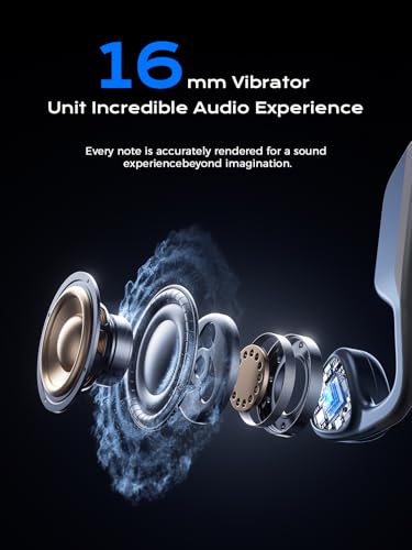 Bone Conduction Bluetooth 5.3 Headphones with Mic, IPX7 Waterproof A233