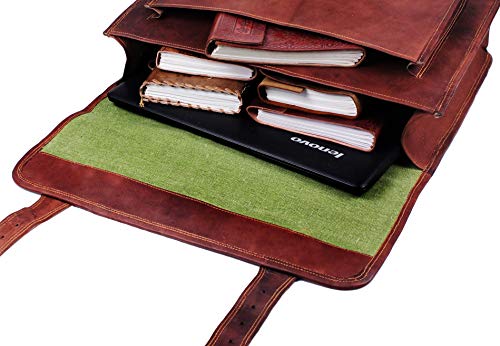 Full Grain Leather Messenger Bag O351