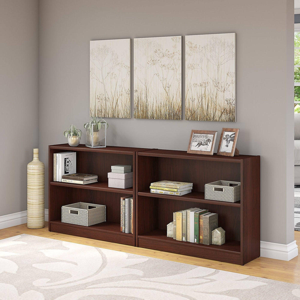 2 Shelf Bookcase Set of 2 K58530