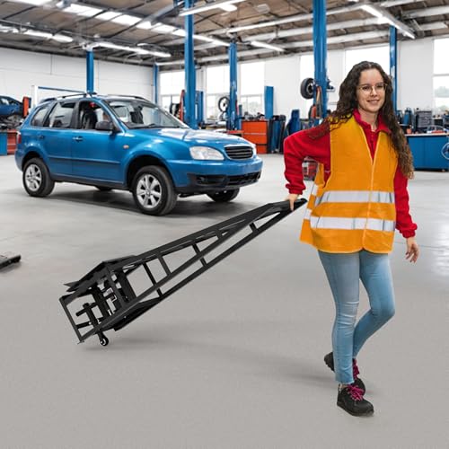 Black Heavy Duty Steel Car Ramps 2 Pack T200