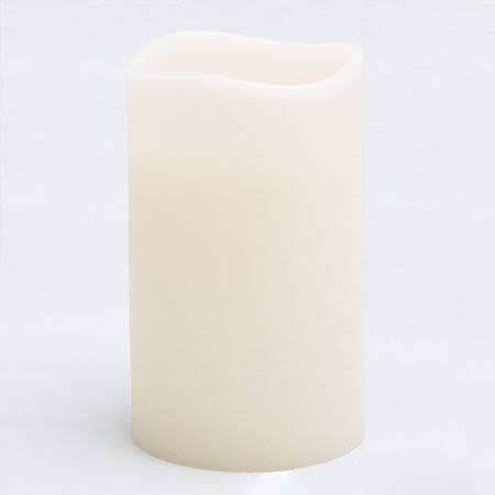 LED Pillar Candles Set of 4, Ivory Beige H55118