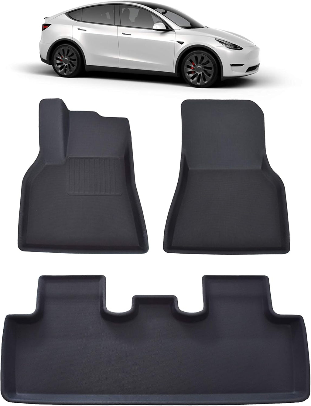 All Weather 3D Waterproof Non Slip Floor Liners Set of 3 N250069