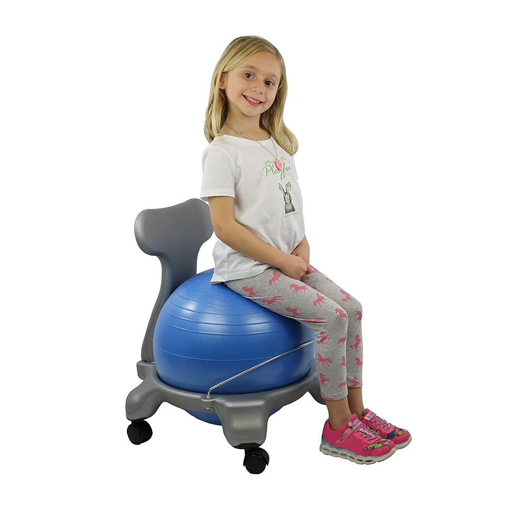 Plastic Mobile Ball Chair with Back J78273