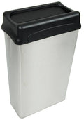 Stainless Steel 22 Gallon Wastebasket with Top I47245