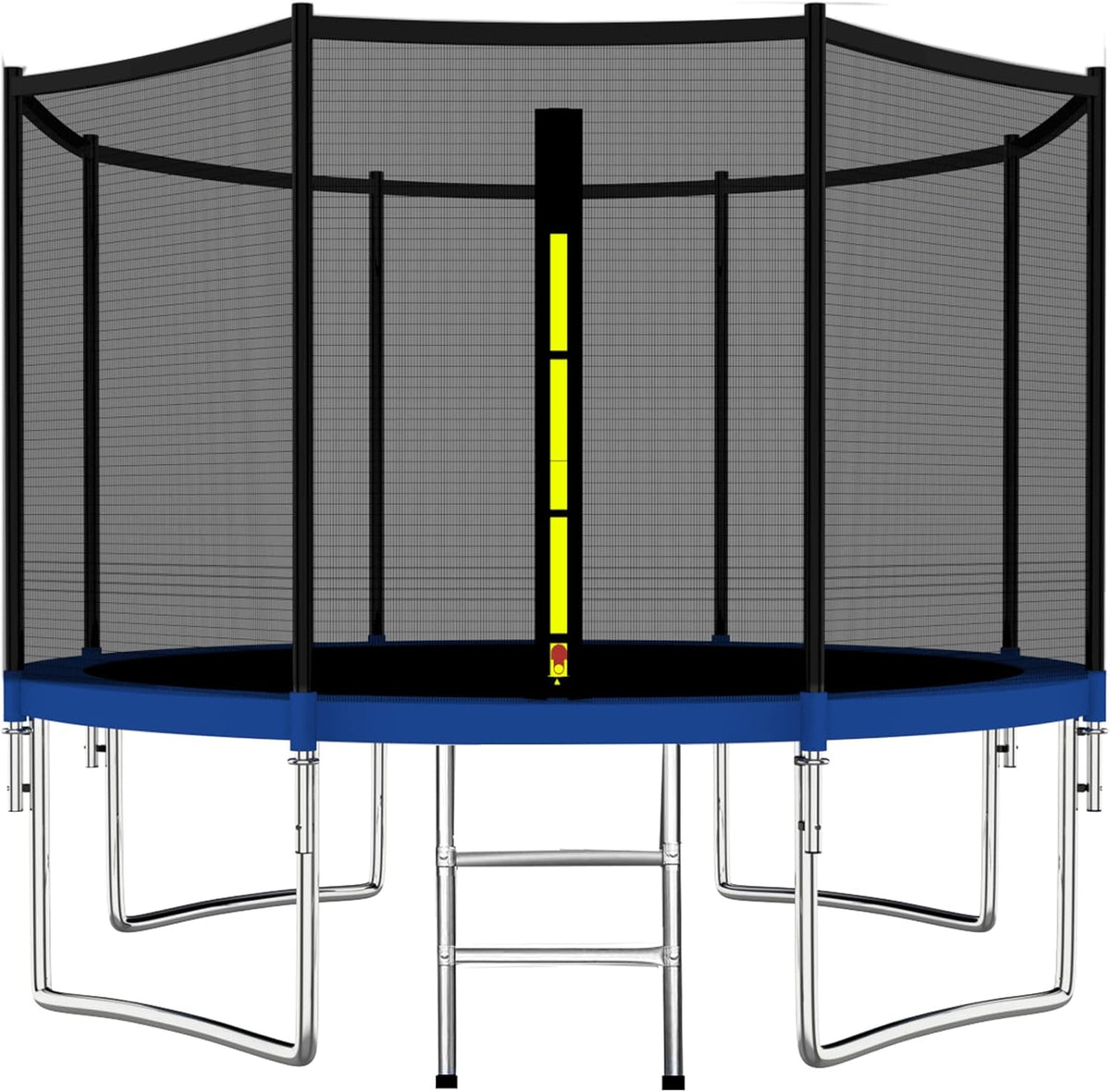 ASTM Certificated Trampoline with Safety Enclosure Net & Spring Pad Waterproof Jump Mat & Ladder T72082
