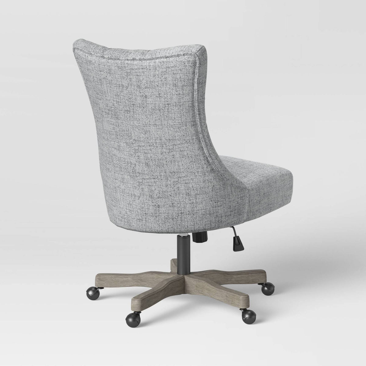 Tufted Back Office Chair Light Gray N9002