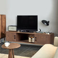 Reclaimed Wood Media TV Stand with Storage Cabinet I411