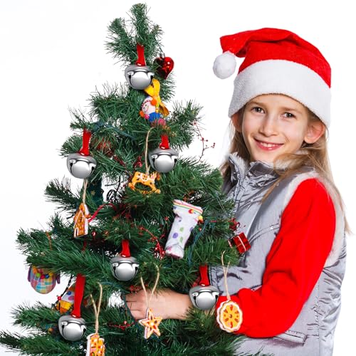 300 Pieces Christmas Bell Ornaments 1.5'' Silver V804747