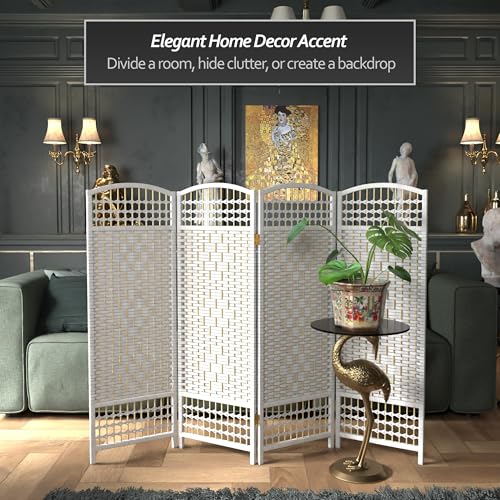 White 3 Panels Folding Screen J8126