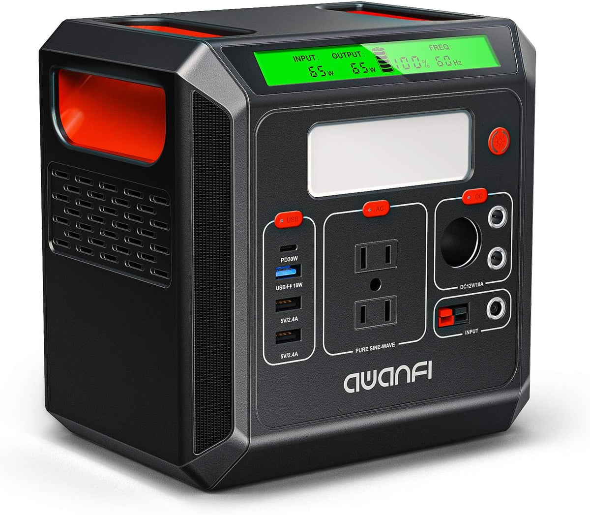 300W Portable Power Station 300Wh Solar Powered Generator with 110V AC Outlet P563509