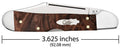 Brown Maple Burl Wood Stainless Pocket Knife X99457