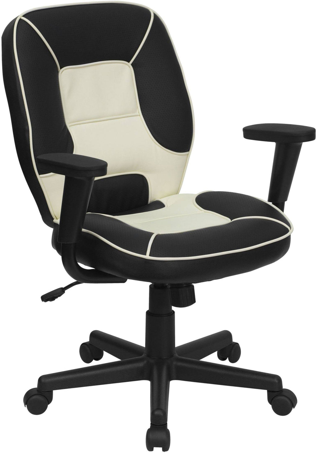 Black Vinyl Mid-Back Executive Office Chair M789