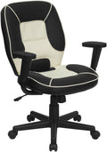 Black Vinyl Mid-Back Executive Office Chair M789