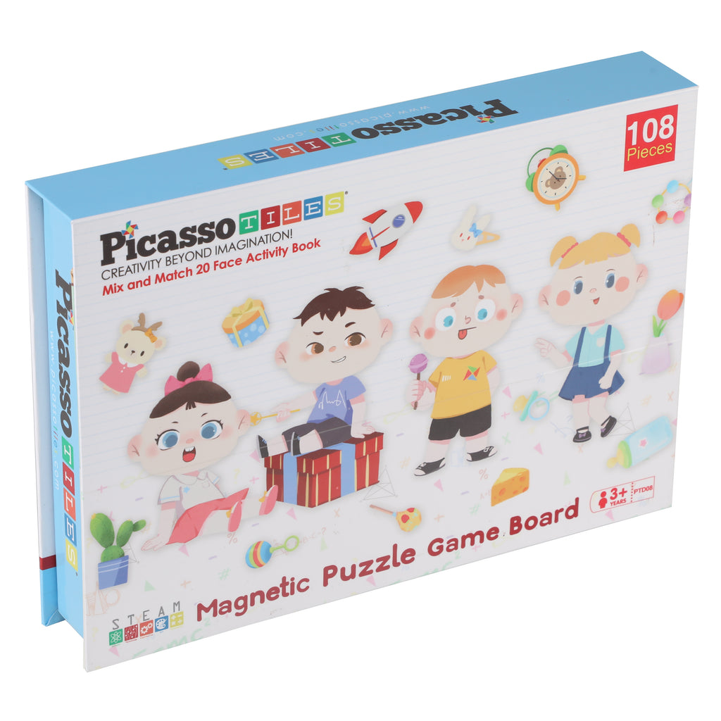 108pcs Magnetic Drawing Board Puzzle Book B498