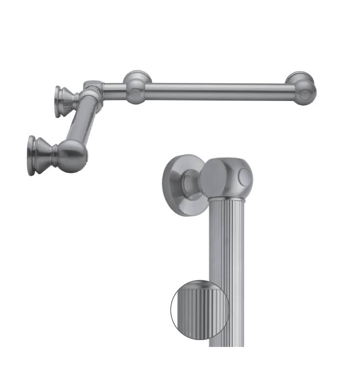 Polished Chrome Brass Inside Corner Grab Bar 1-1/4 inch Diameter K8948