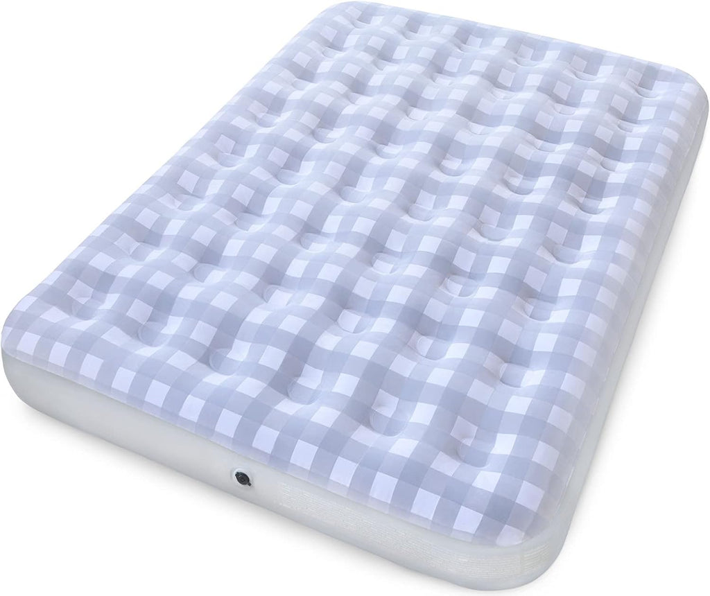 Queen Air Mattress with Flocked Top Waterproof Cover Repair Kit G3146