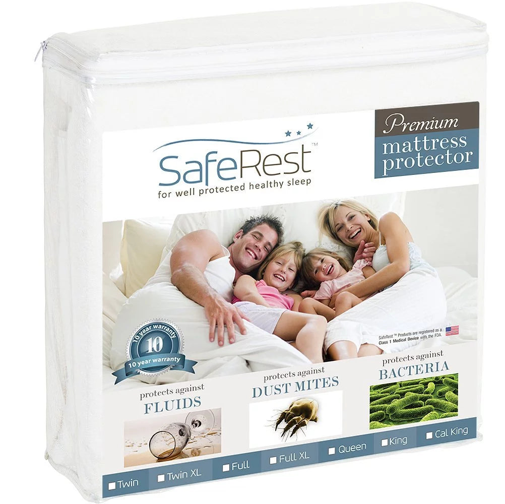 Waterproof Cotton Terry Queen Mattress Encasement X976994