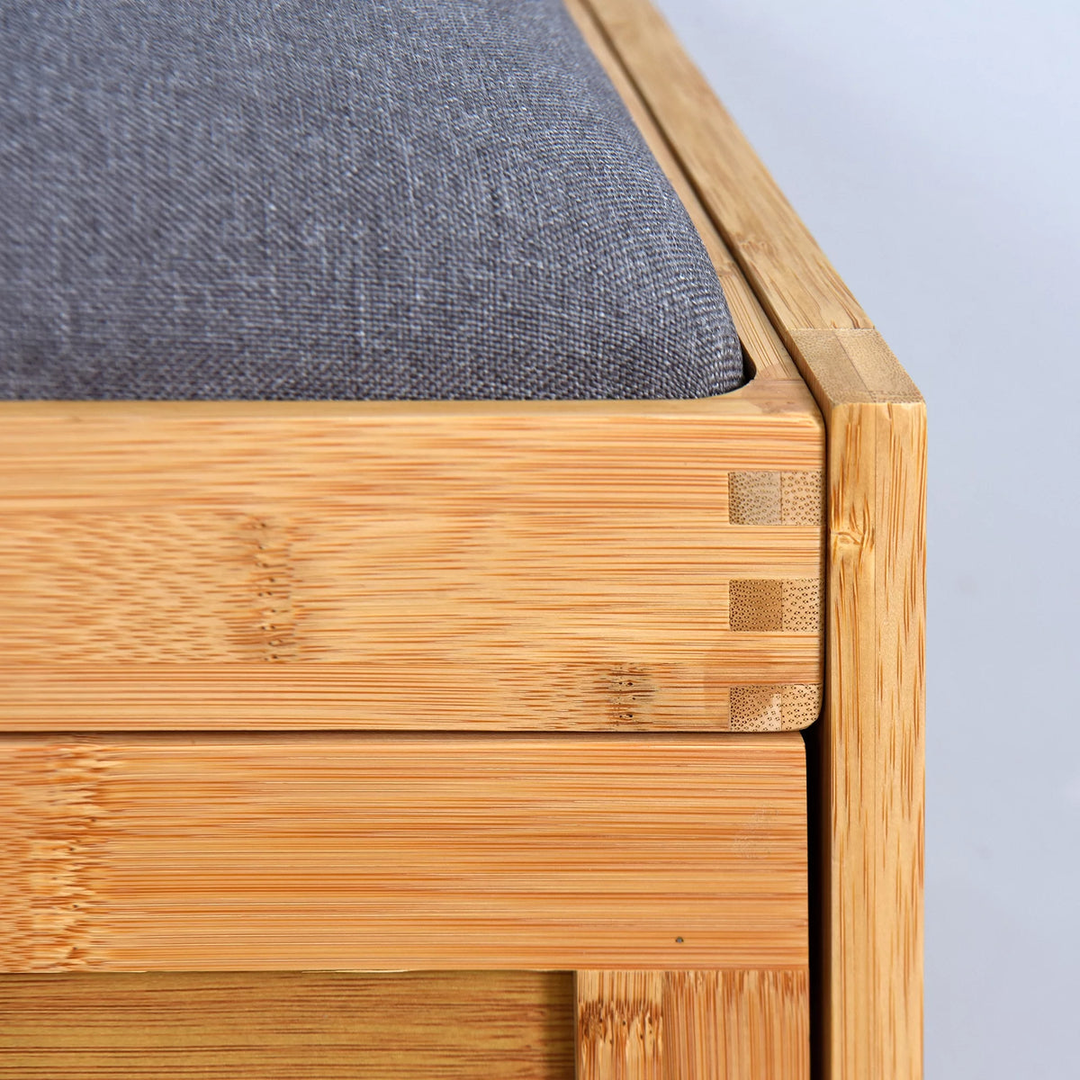 Narrow 2 Tier Bamboo Storage Bench Y51571
