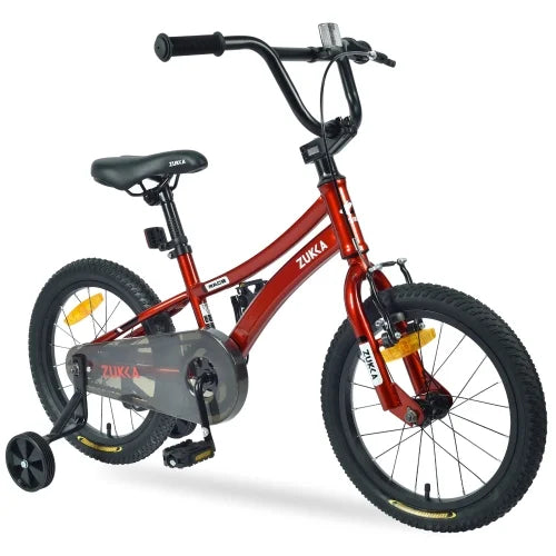 16 Inch Kids Bike with Training Wheels Orange R475