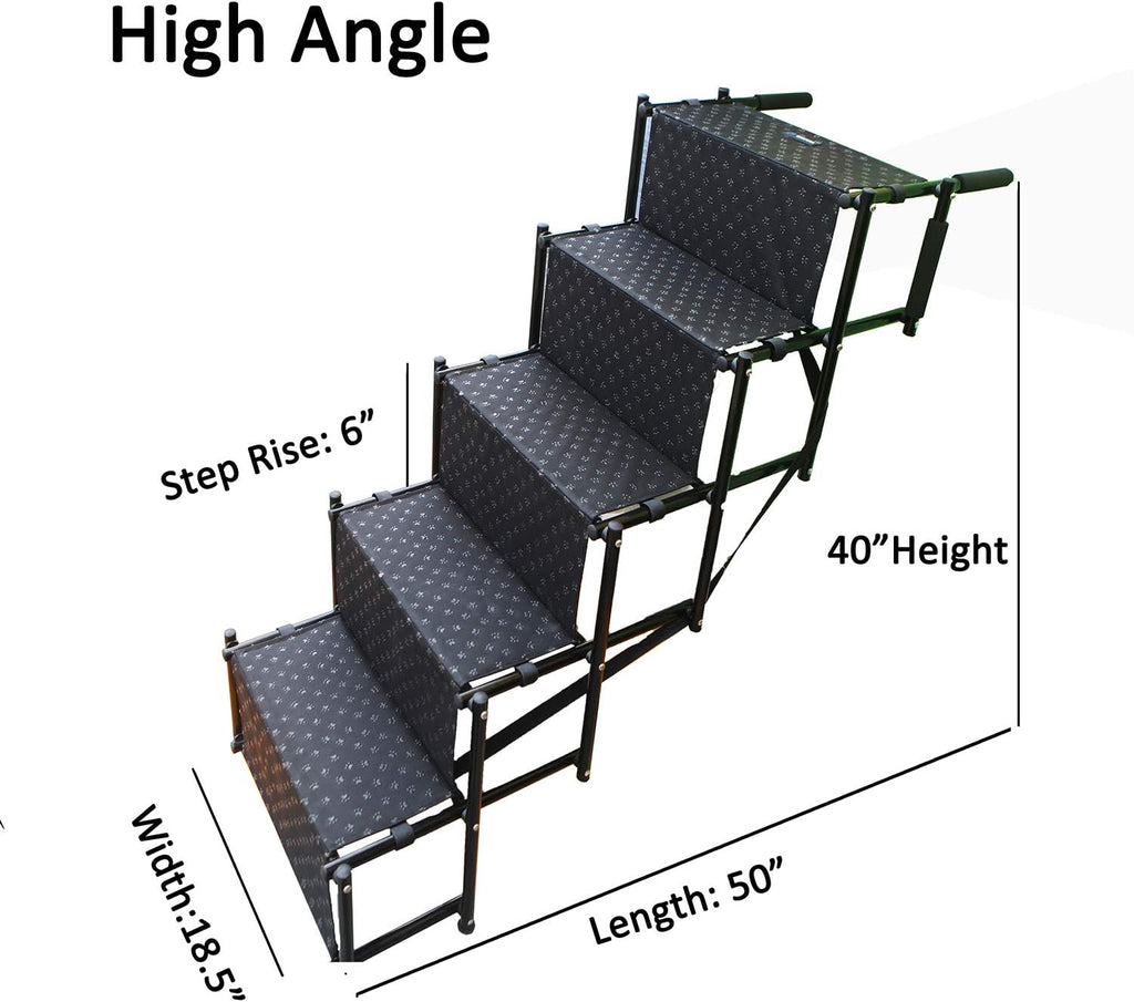5 Steps Metal Frame Dog Stairs Y701