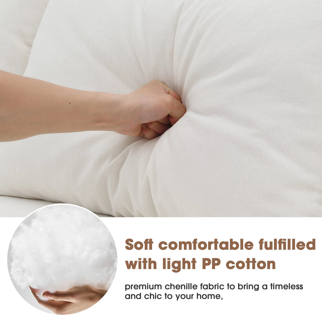 White L Shaped Modular Sectional Sofa M920