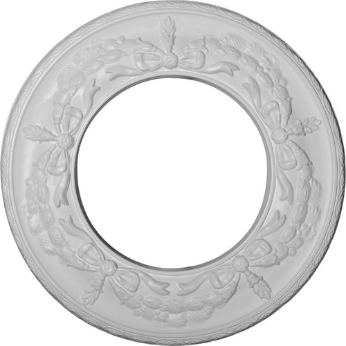 13 1/4 inchod x 7 1/8 inchid x 7/8 inchp Salem Ceiling Medallion T32163