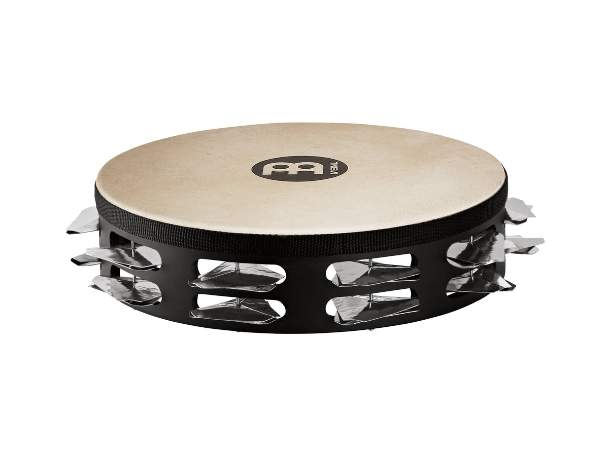 Black 2 Rows Steel Jingles Tambourine U929