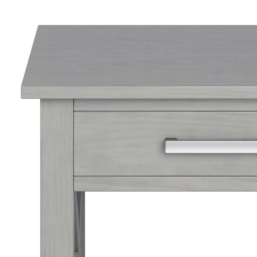 Fog Gray Square End Side Table E463662